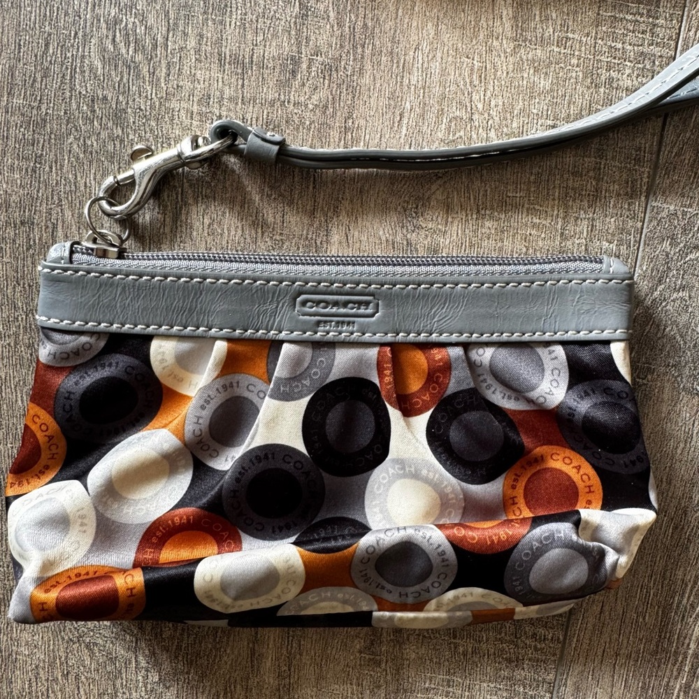 Coach Multi-color Silk Wristlet